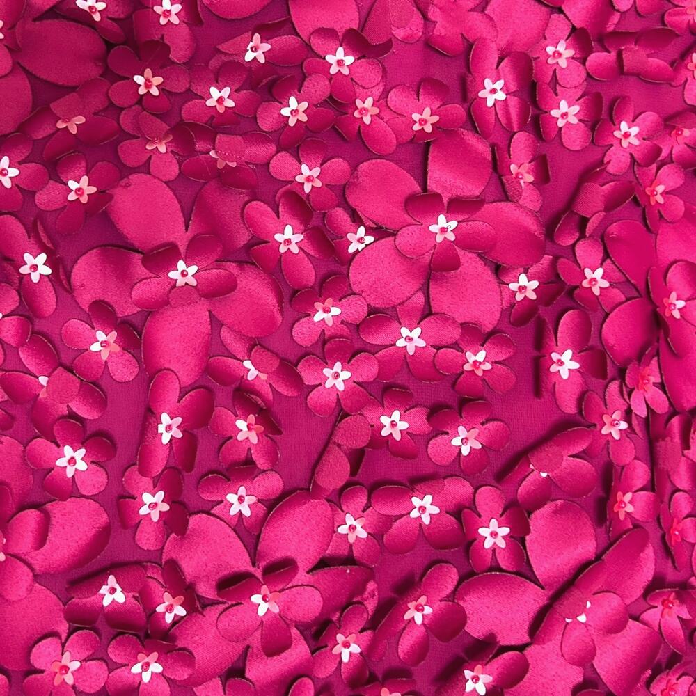 Anthropologie Varun Bahl Rosemarie Floral Blouse Pink 10 View 5